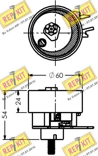 REPKIT RKT1782 - Обтяжна ролка, ангренаж vvparts.bg