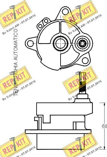 REPKIT RKT1776 - Ремъчен обтегач, пистов ремък vvparts.bg