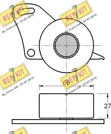 REPKIT RKT1772 - Обтяжна ролка, ангренаж vvparts.bg