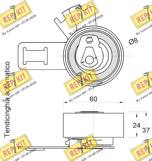 REPKIT RKT3901 - Обтяжна ролка, ангренаж vvparts.bg