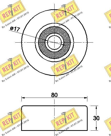 REPKIT RKT3563 - Паразитна / водеща ролка, пистов ремък vvparts.bg