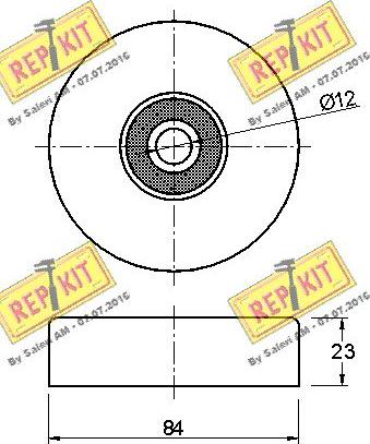 REPKIT RKT3091 - Паразитна / водеща ролка, пистов ремък vvparts.bg