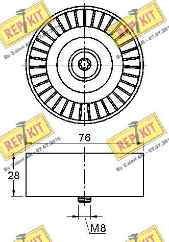 REPKIT RKT3000 - Паразитна / водеща ролка, пистов ремък vvparts.bg