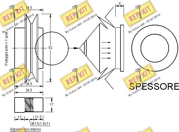 REPKIT RKT3196 - Ремъчна шайба, генератор vvparts.bg