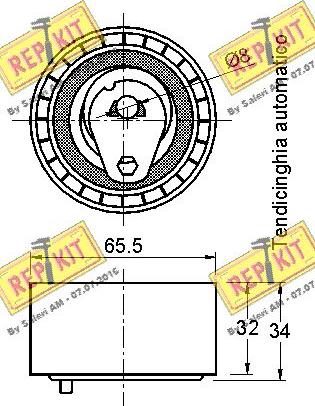 REPKIT RKT3191 - Обтяжна ролка, ангренаж vvparts.bg