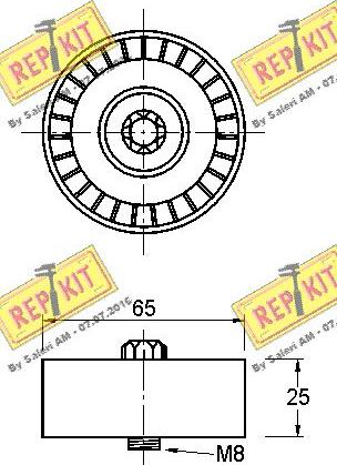 REPKIT RKT3152 - Паразитна / водеща ролка, пистов ремък vvparts.bg