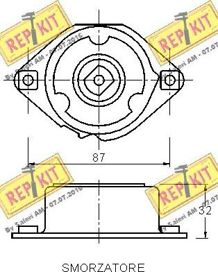 REPKIT RKT3162 - Ремъчен обтегач, пистов ремък vvparts.bg