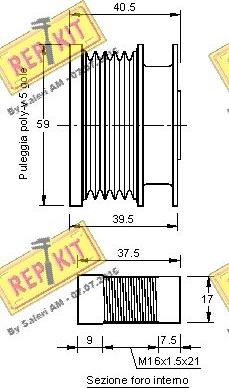 REPKIT RKT3113 - Ремъчна шайба, генератор vvparts.bg