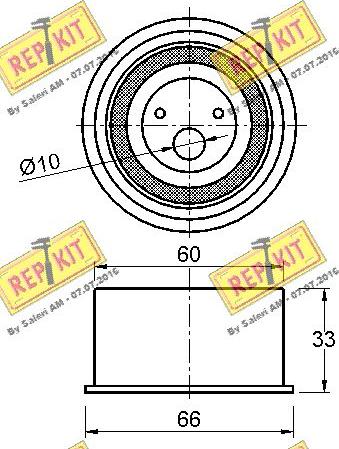 REPKIT RKT3348 - Обтяжна ролка, ангренаж vvparts.bg