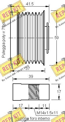 REPKIT RKT3268 - Ремъчна шайба, генератор vvparts.bg