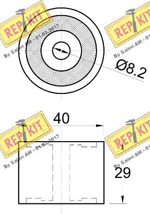 REPKIT RKT3790 - Паразитна / водеща ролка, зъбен ремък vvparts.bg