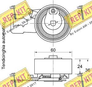 REPKIT RKT3789 - Обтяжна ролка, ангренаж vvparts.bg