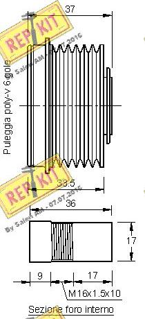 REPKIT RKT2926 - Ремъчна шайба, генератор vvparts.bg