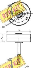 REPKIT RKT2482 - Паразитна / водеща ролка, пистов ремък vvparts.bg