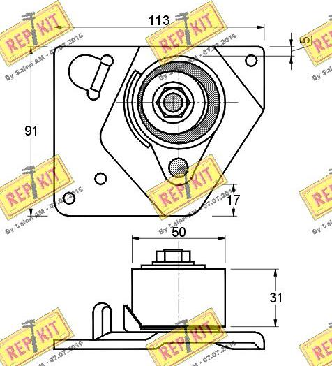 REPKIT RKT2542 - Обтяжна ролка, ангренаж vvparts.bg