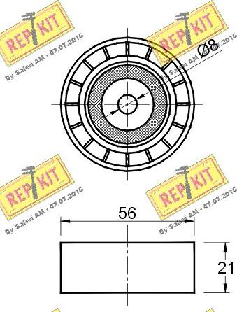 REPKIT RKT2559 - Паразитна / водеща ролка, пистов ремък vvparts.bg