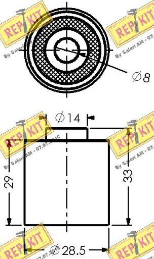 REPKIT RKT2627 - Паразитна / водеща ролка, зъбен ремък vvparts.bg