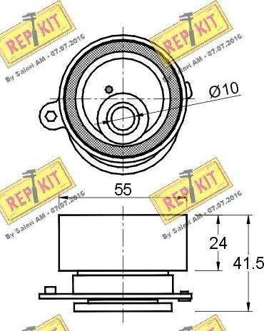 REPKIT RKT2670 - Обтяжна ролка, ангренаж vvparts.bg