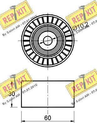 REPKIT RKT2181 - Паразитна / водеща ролка, зъбен ремък vvparts.bg