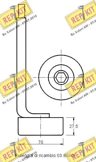 REPKIT RKT2124 - Ремъчен обтегач, пистов ремък vvparts.bg