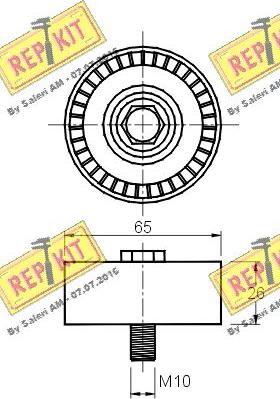 REPKIT RKT2894 - Паразитна / водеща ролка, пистов ремък vvparts.bg