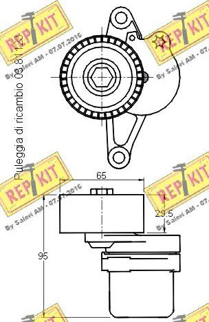 REPKIT RKT2829 - Ремъчен обтегач, пистов ремък vvparts.bg