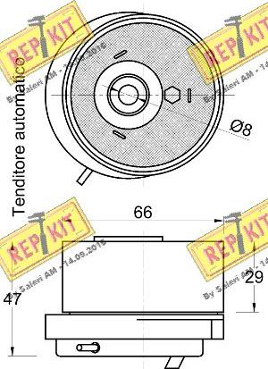 REPKIT RKT2872 - Обтяжна ролка, ангренаж vvparts.bg