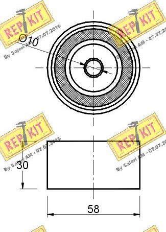 REPKIT RKT2390 - Обтяжна ролка, ангренаж vvparts.bg