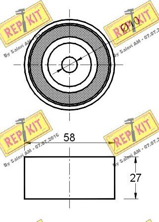 REPKIT RKT2392 - Паразитна / водеща ролка, зъбен ремък vvparts.bg