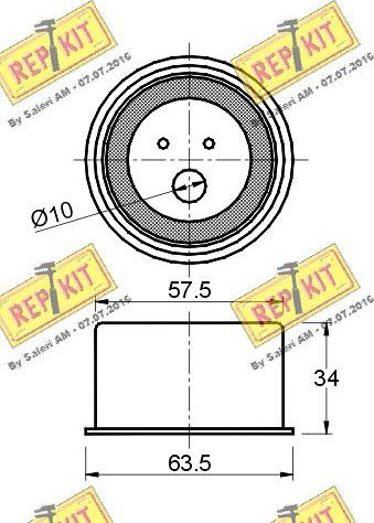 REPKIT RKT2218 - Обтяжна ролка, ангренаж vvparts.bg