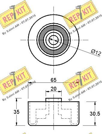 REPKIT RKT2281 - Паразитна / водеща ролка, зъбен ремък vvparts.bg