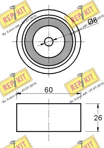 REPKIT RKT2220 - Паразитна / водеща ролка, пистов ремък vvparts.bg