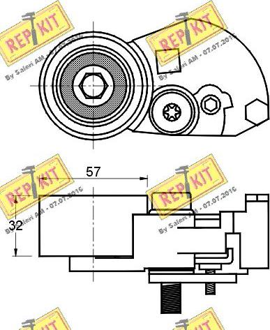 REPKIT RKT2273 - Обтяжна ролка, ангренаж vvparts.bg