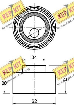 REPKIT RKT2744 - Обтяжна ролка, ангренаж vvparts.bg