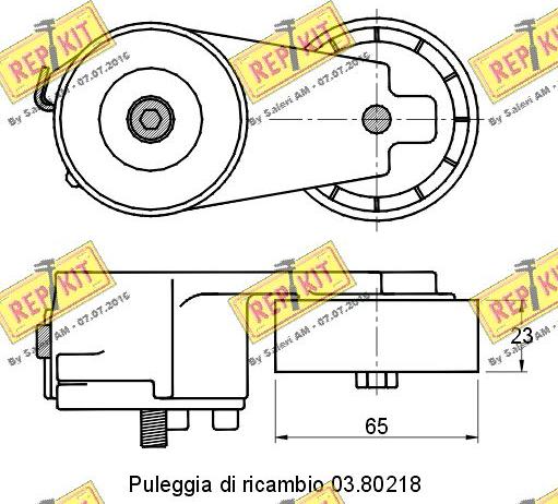 REPKIT RKT2740 - Ремъчен обтегач, пистов ремък vvparts.bg