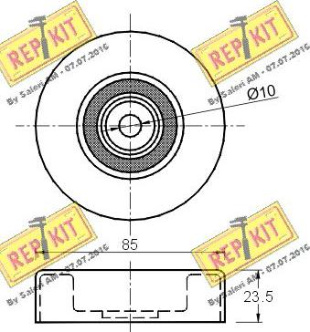 REPKIT RKT2751 - Паразитна / водеща ролка, пистов ремък vvparts.bg