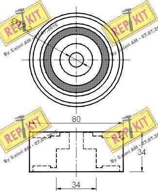 REPKIT RKT2732 - Паразитна / водеща ролка, зъбен ремък vvparts.bg