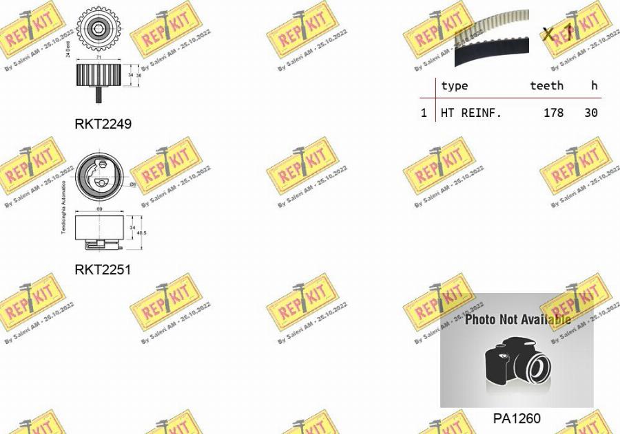 REPKIT RKTK0925PA - Водна помпа+ к-кт ангренажен ремък vvparts.bg