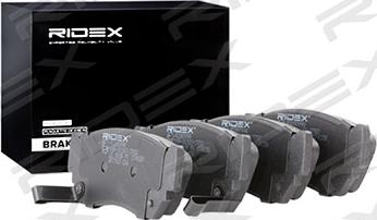 RIDEX 402B0998 - Комплект спирачно феродо, дискови спирачки vvparts.bg