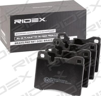 RIDEX 402B0941 - Комплект спирачно феродо, дискови спирачки vvparts.bg