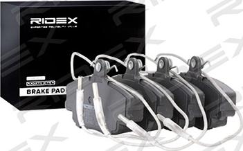 RIDEX 402B0957 - Комплект спирачно феродо, дискови спирачки vvparts.bg