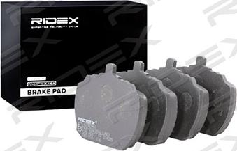 RIDEX 402B0966 - Комплект спирачно феродо, дискови спирачки vvparts.bg