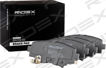 RIDEX 402B0989 - Комплект спирачно феродо, дискови спирачки vvparts.bg