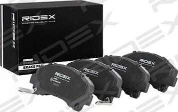 RIDEX 402B0923 - Комплект спирачно феродо, дискови спирачки vvparts.bg