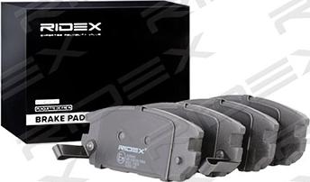 RIDEX 402B0440 - Комплект спирачно феродо, дискови спирачки vvparts.bg