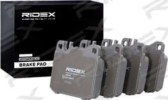 RIDEX 402B0443 - Комплект спирачно феродо, дискови спирачки vvparts.bg