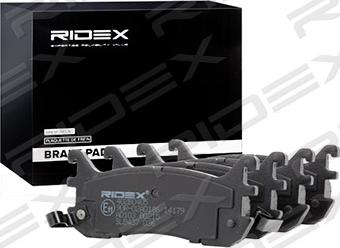 RIDEX 402B0405 - Комплект спирачно феродо, дискови спирачки vvparts.bg