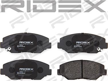 RIDEX 402B0406 - Комплект спирачно феродо, дискови спирачки vvparts.bg
