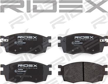 RIDEX 402B0400 - Комплект спирачно феродо, дискови спирачки vvparts.bg