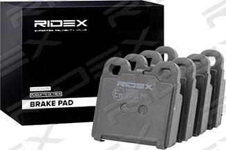 RIDEX 402B0489 - Комплект спирачно феродо, дискови спирачки vvparts.bg